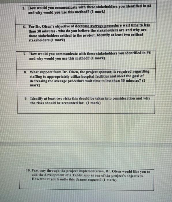 Hospital Project Case Study You are a project