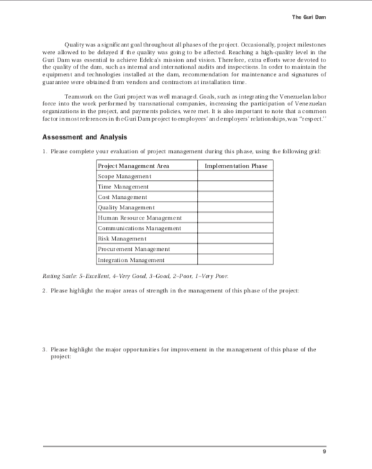 1. This is the implementation phase or the Guri