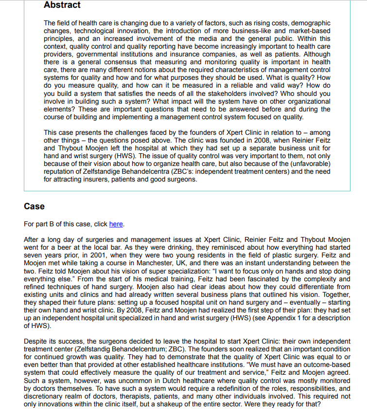 Write the case analysis for this case study.
