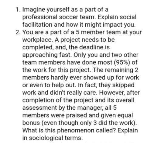 please make the good answer for both question