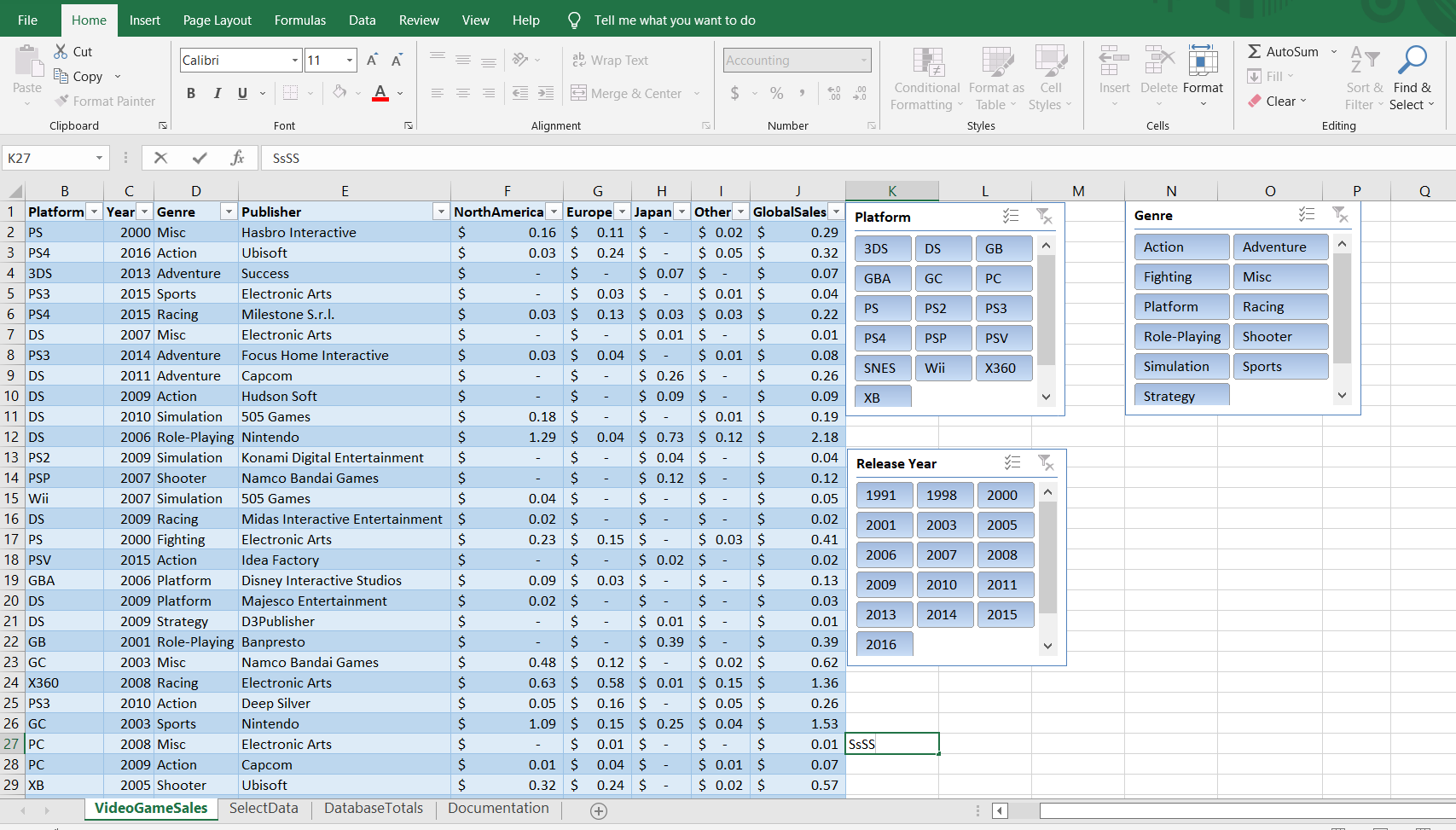 Complete the DatabaseTotals worksheet using the
