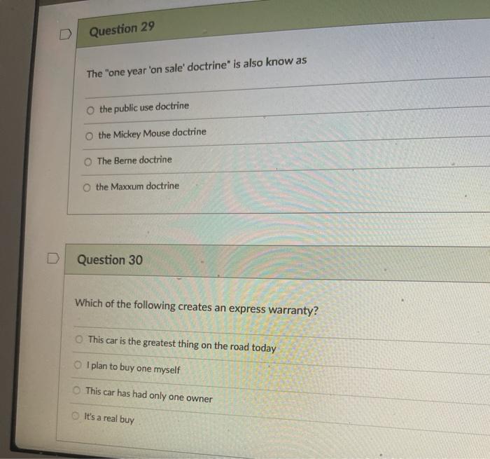 please answer all the correct answers. D Question