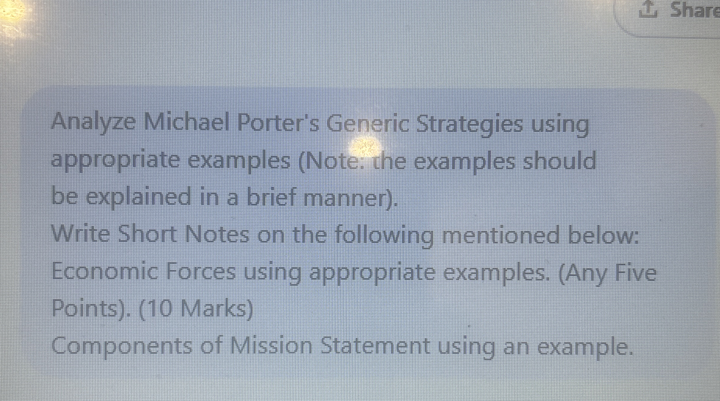 Analyze Michael Porter's Generic Strategies using
