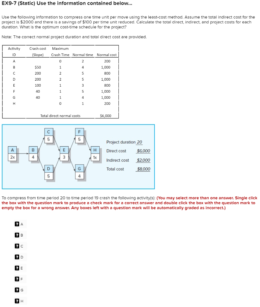 EX9-7 (Static) Use the information contained