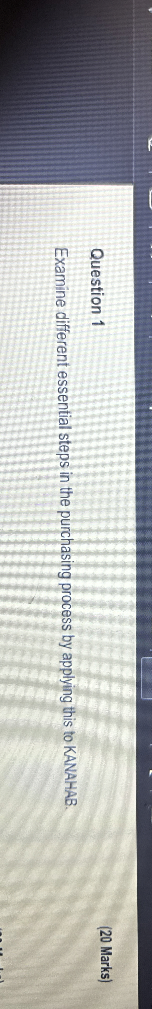 Question 1 ( 2 0 Marks ) Examine different