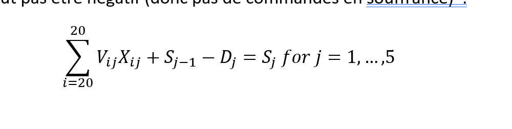Please separate this function and formulate all