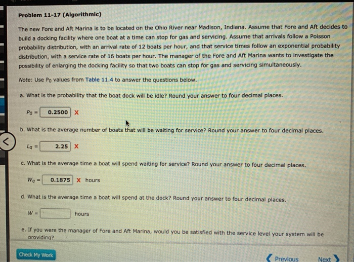 Problem 11-17 (Algorithmic) The new Fore and Aft