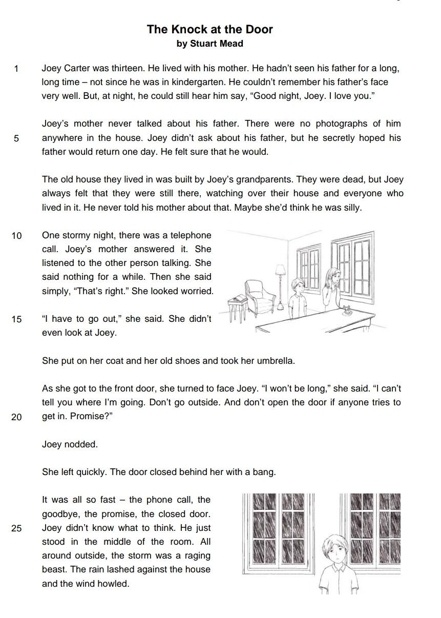 Read the story in class time and Convert the