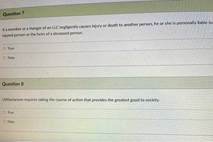 > Question 1 A statement that a trailer has a