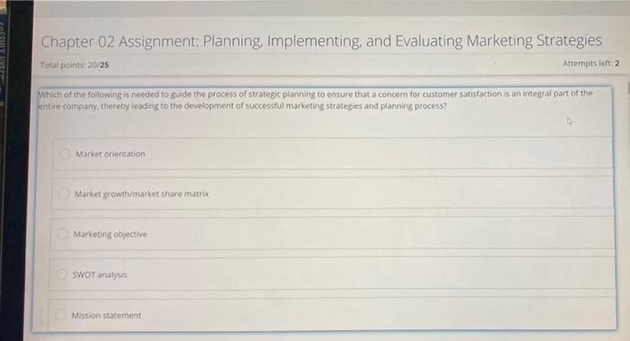Chapter 02 Assignment: Planning Implementing, and