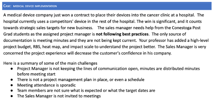 Risk Identification & Analysis, Based on this