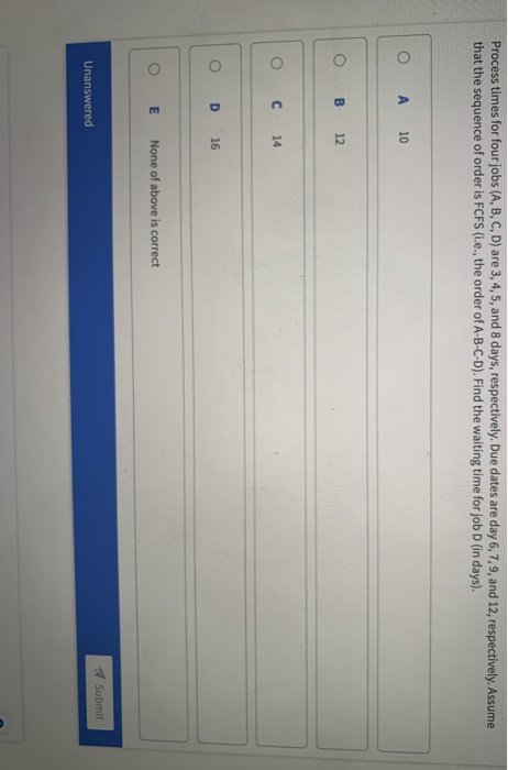 U US TUF IBUJOBS (A, B, C, D) are 3, 4, 5, and 8