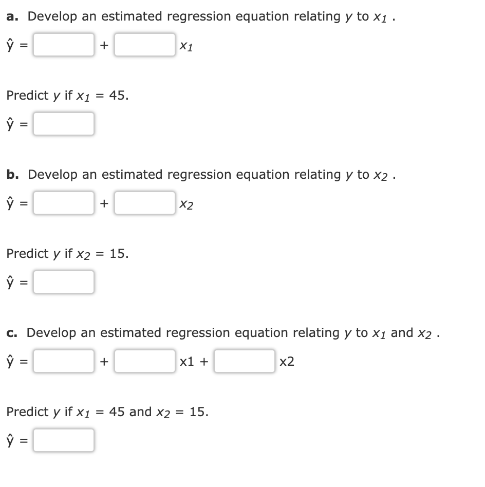 Consider the following data for a dependent