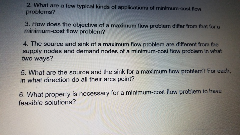 what property is necessary for a minimum-cost