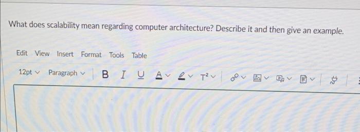 What does scalability mean regarding computer