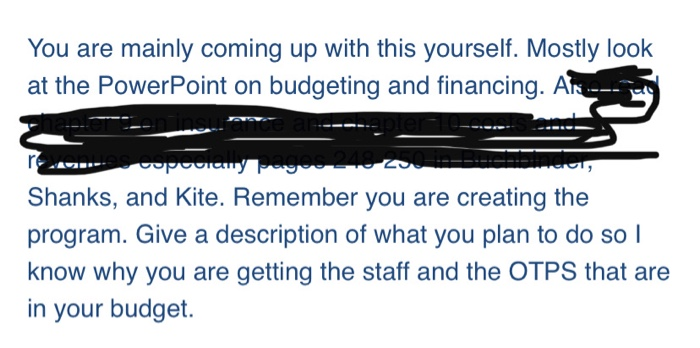 just have to creat a program of what things I