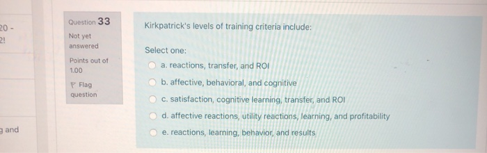 Question 31 Which of the following is true