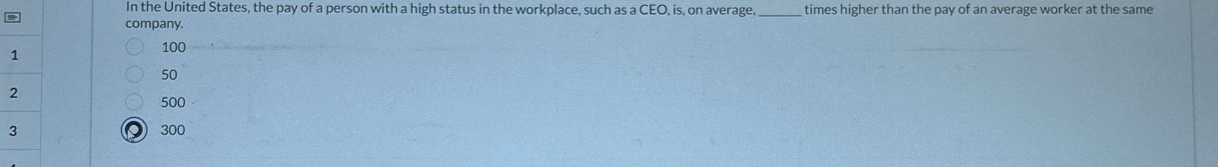 In the United States, the pay of a person with a