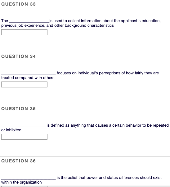 QUESTION 26 refers to uncertainty about what