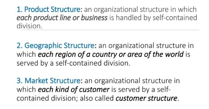 a- Explain three advantages of a divisional structure. b-Explain three disadvantages of
