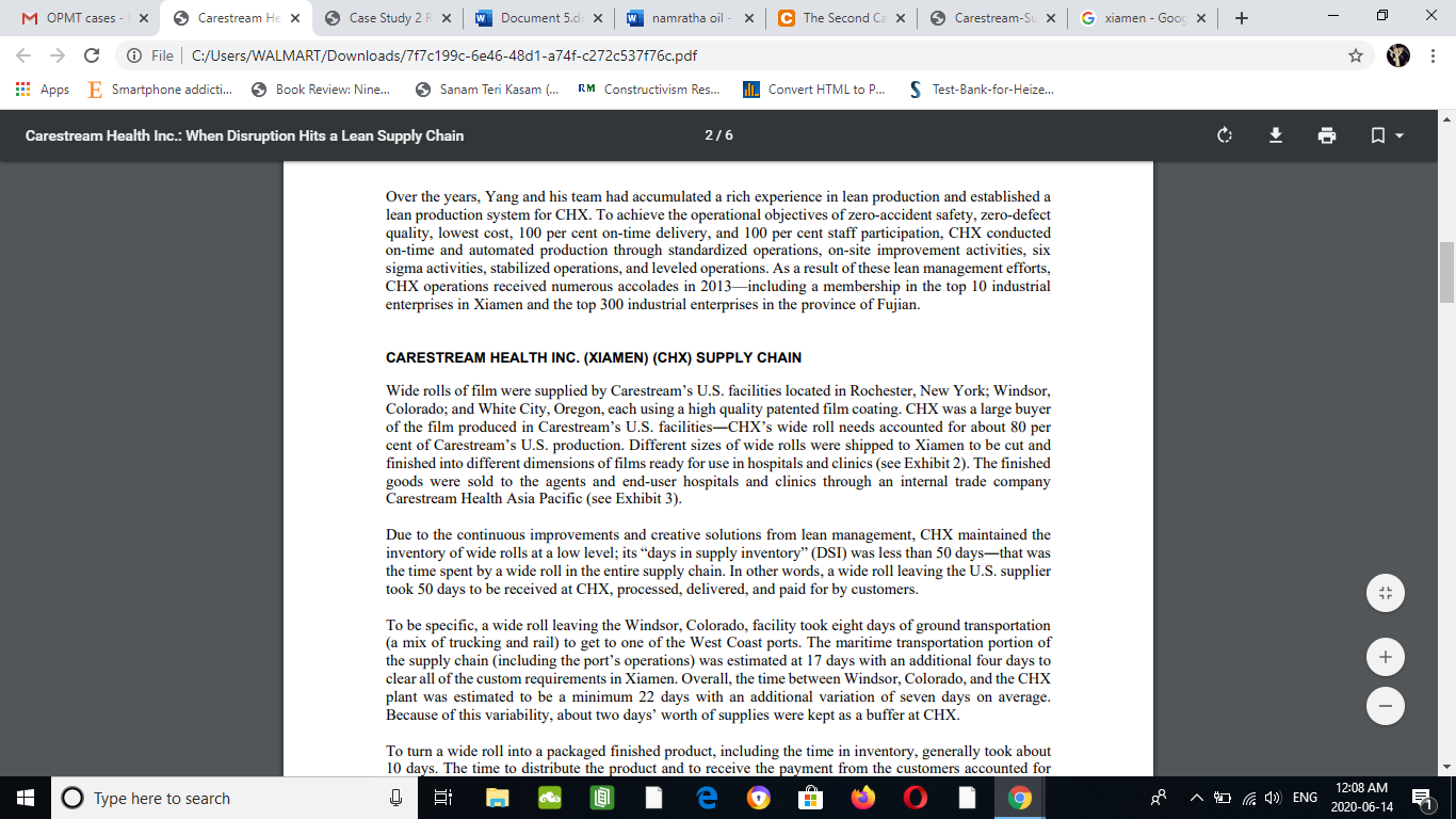 The second Case Study is based on Carestream