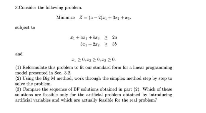 please answer number 3 in full a value is 7 and b