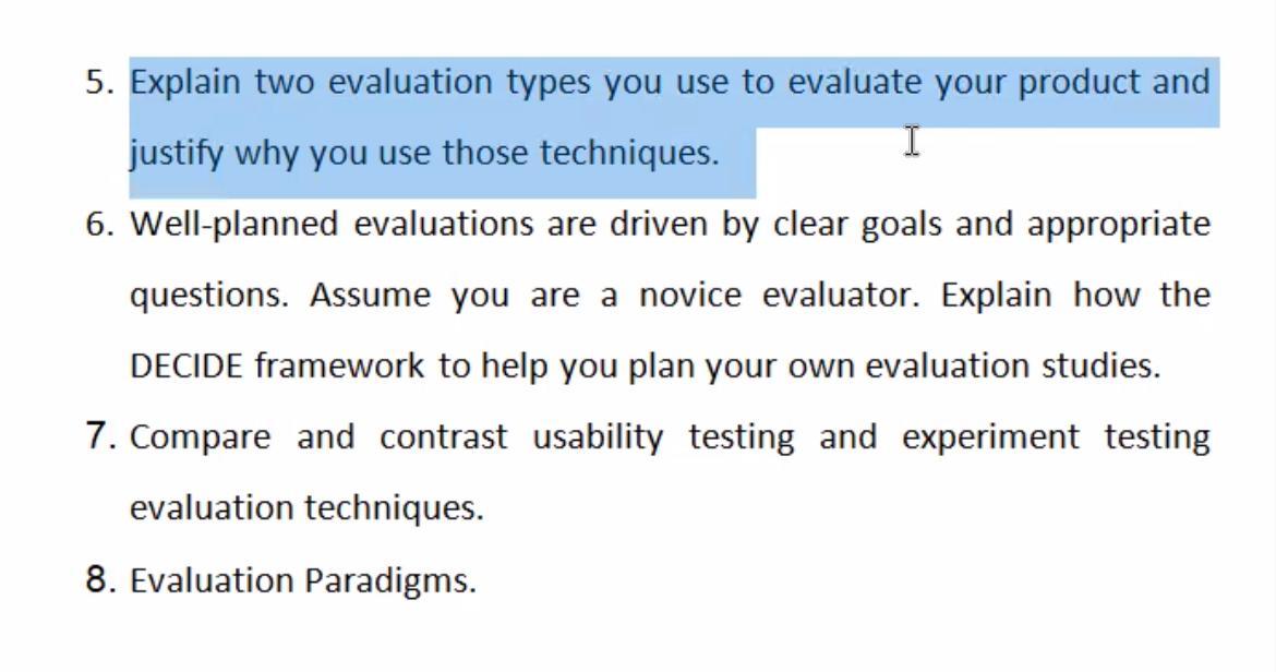 1. Core cognitive aspects you use in designing