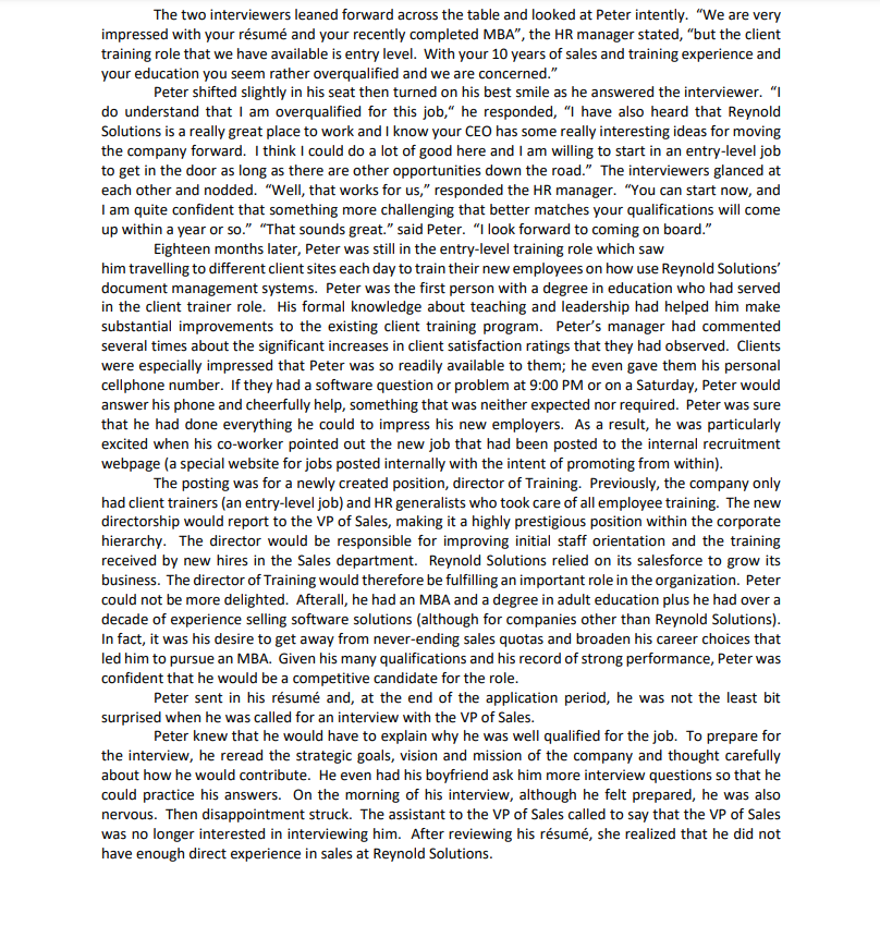 CASE ANALYSIS MODEL The following represent the