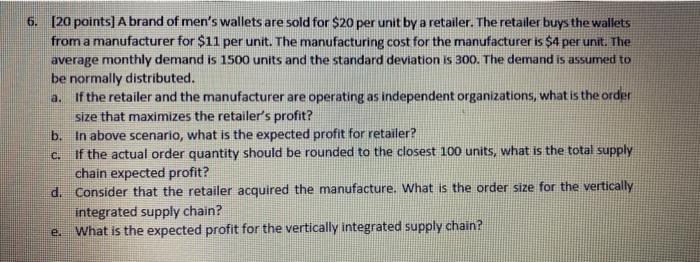 answer letters a-e please in that order. a. 6.