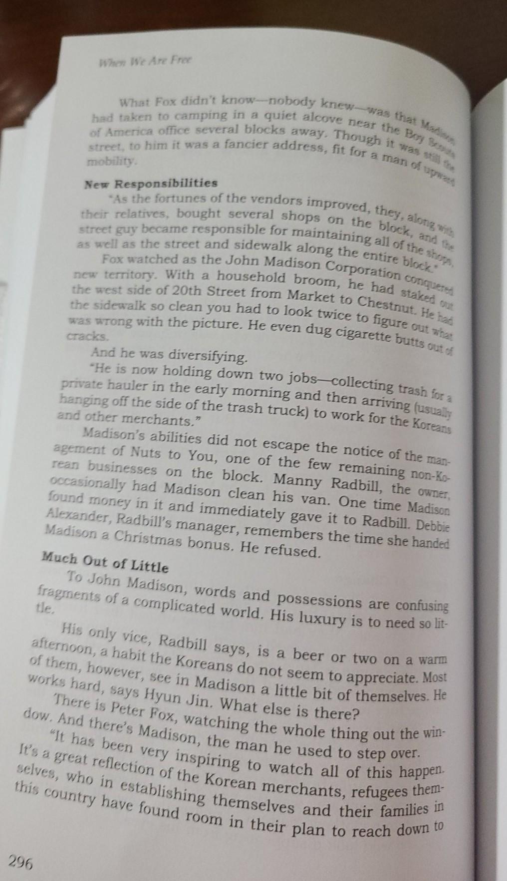 Please read "Room with a New View" in Unit 6 of