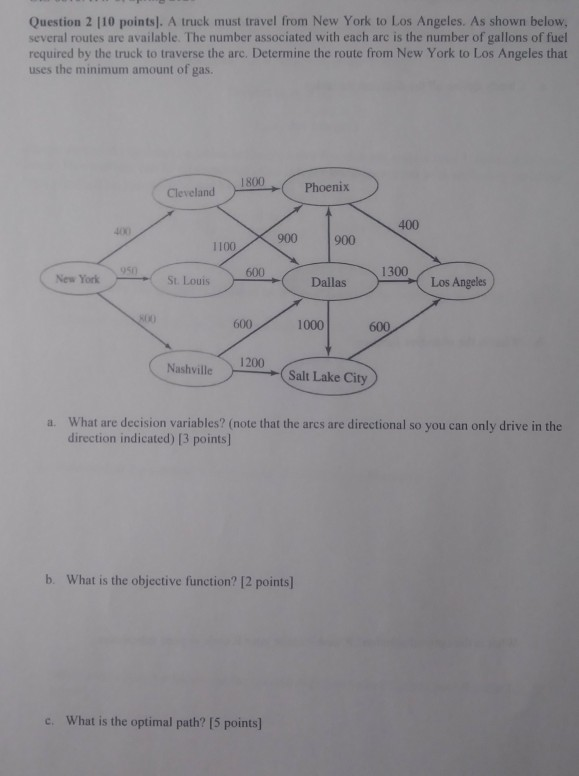 (a)-(c) please Question 2 110 points. A truck