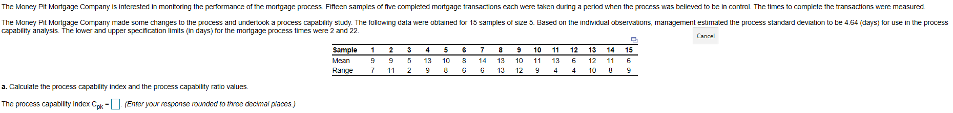 The Money Pit Mortgage Company is interested in