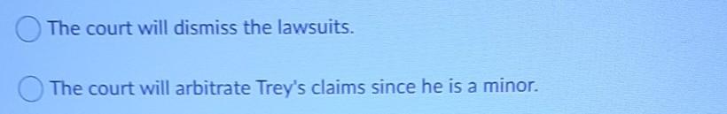 Legal Question Trey (17 years old) and his older