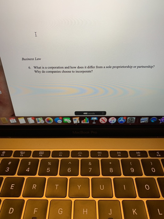 Business Law 6. What is a corporation and how