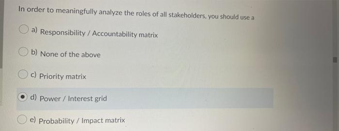 When using a Profile model of project selection,