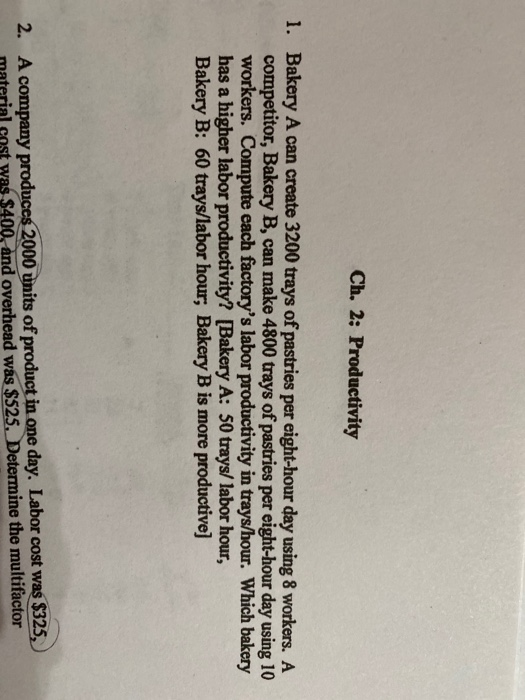 Can i get help w/ this problem please Ch. 2: