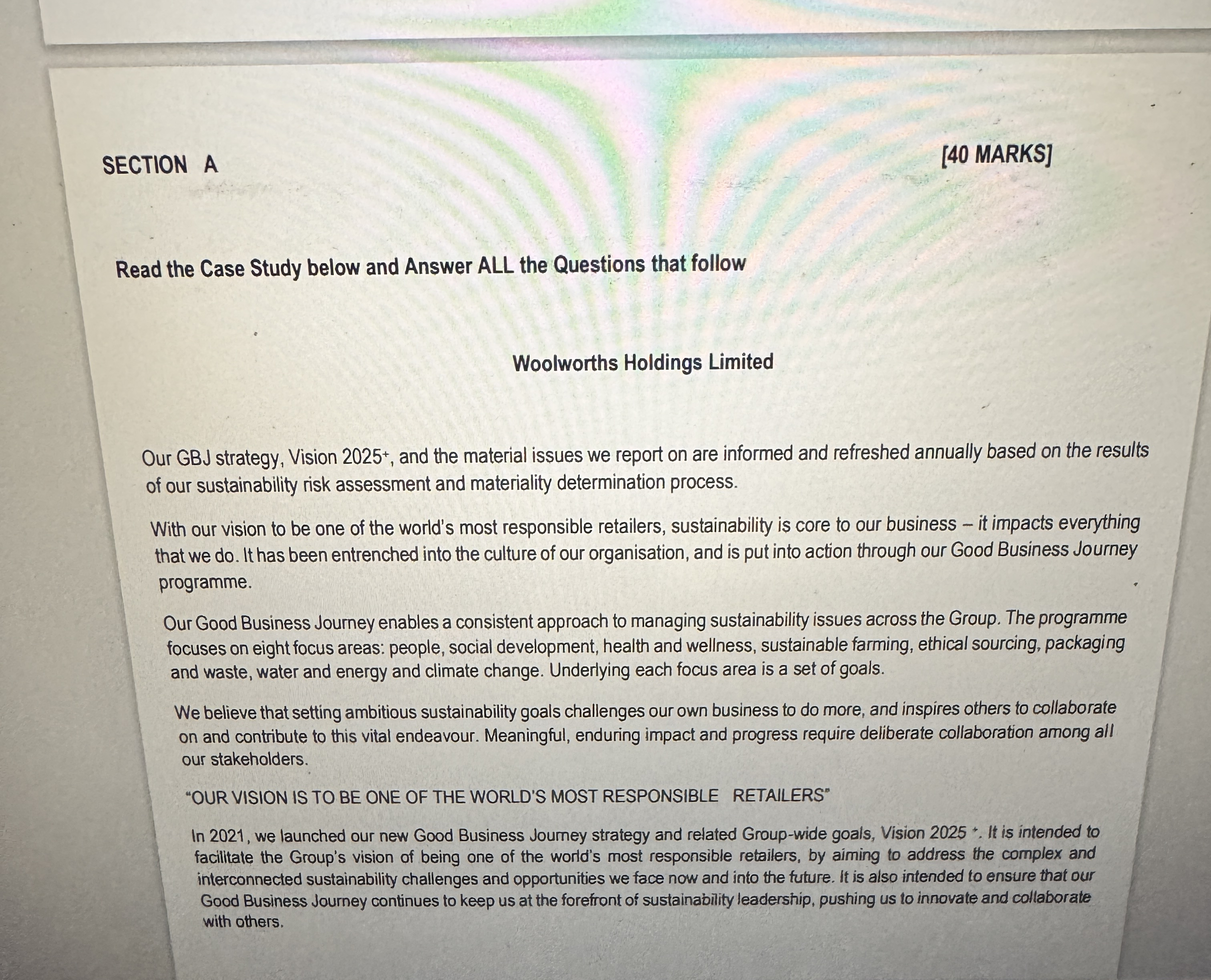QUESTION 1 ( 2 0 Marks ) Based on the above case