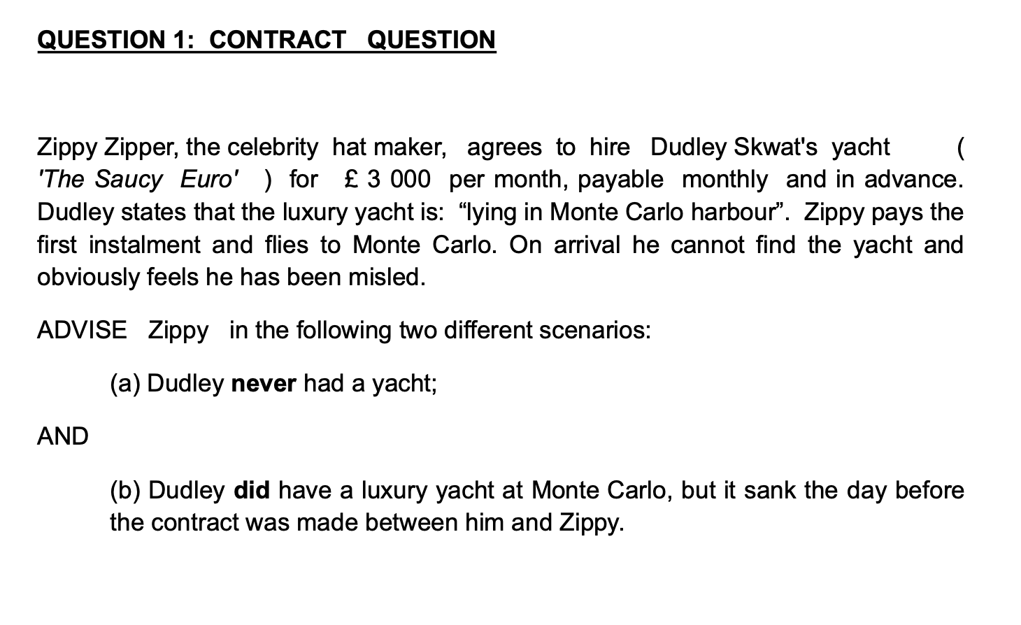 Need to back it up with cases QUESTION 1: