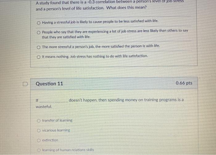 A study found that there is a -0.3 correlation