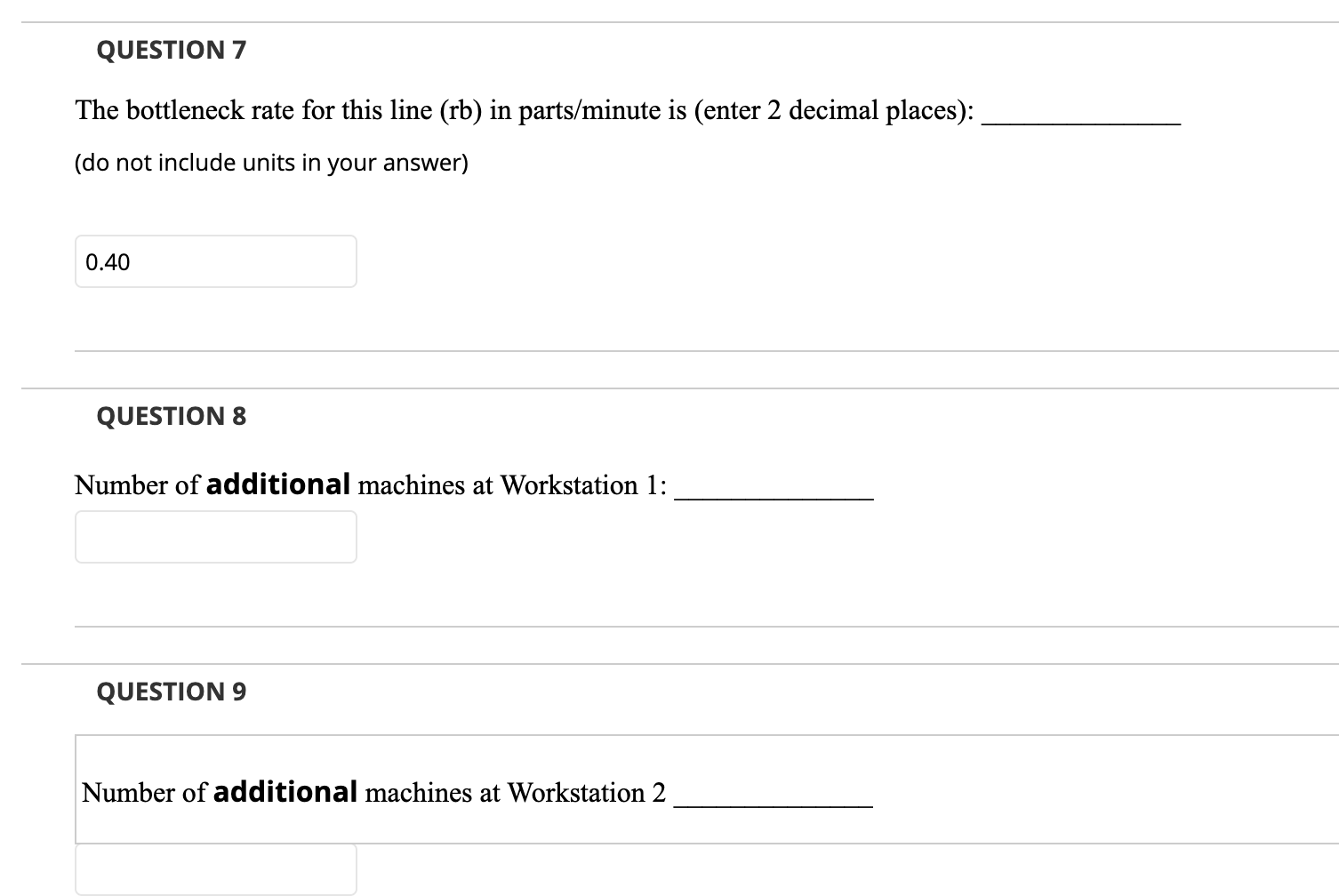 b question is for 8 and 9. b) You have just been