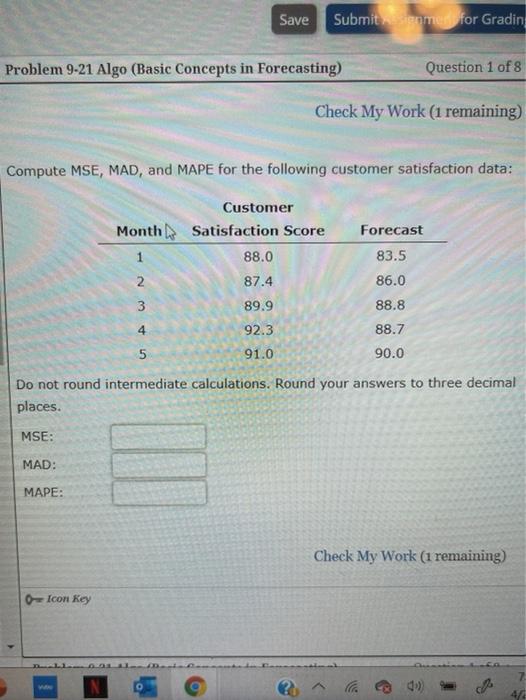 Save Submiten men for Gradin Problem 9-21 Algo