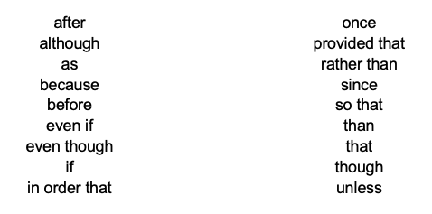 Rewrite the following sentences in one or two