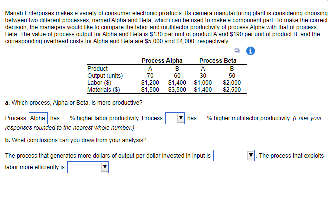 A) Multiple Choice Options: (Alpha / Beta) B)