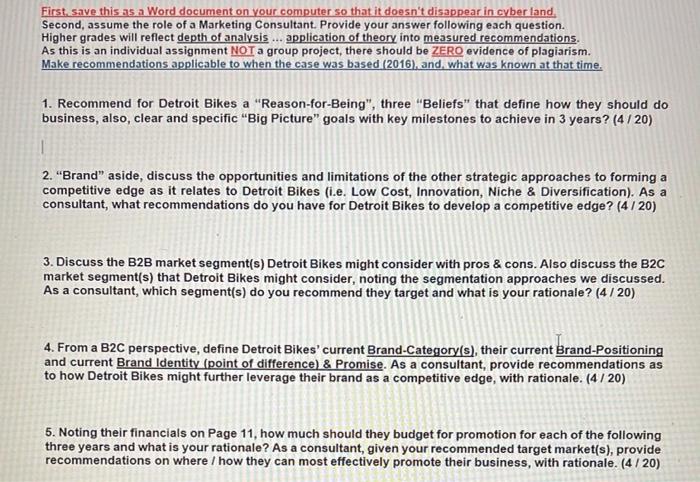 First, save this as a Word document on your