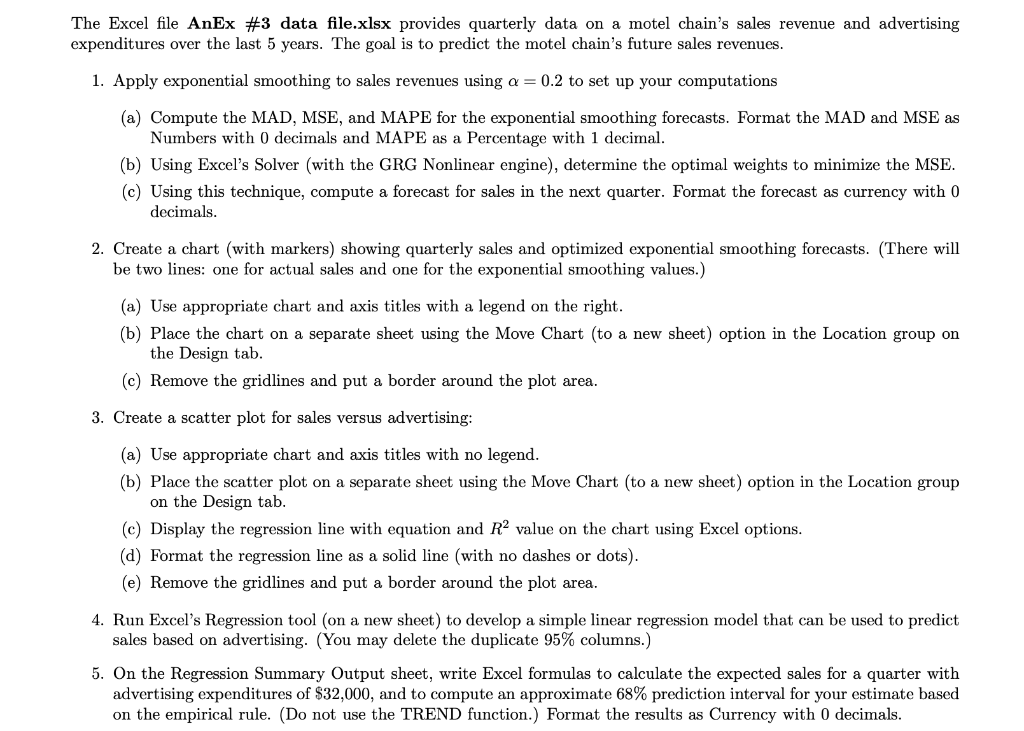 Im looking for number 4 The Excel file AnEx #3