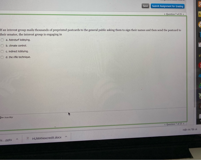Save Submk Assignment for Grading Question 7 of