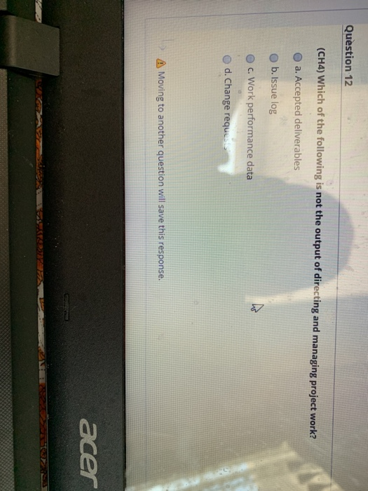 UW Save this response Question 11 stion 11 (CH3)