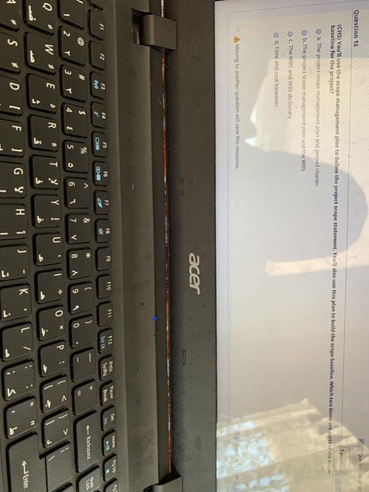 UW Save this response Question 11 stion 11 (CH3)