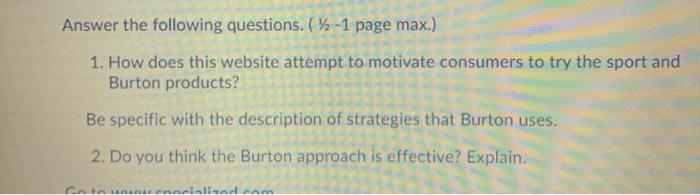 Answer the following questions. (12-1 page max.)