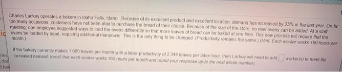 Charles Lackey operates a bakery in Idaho Falls,